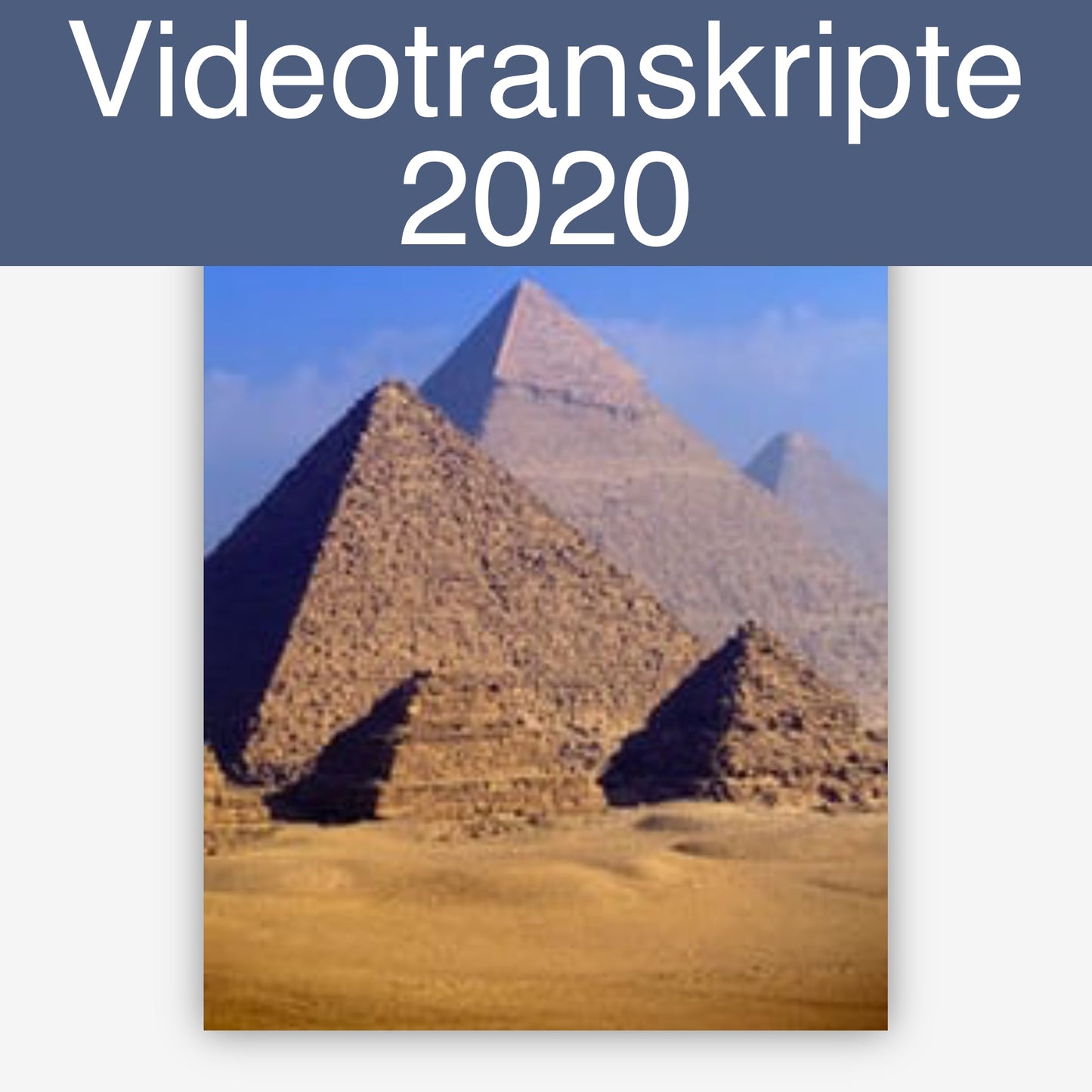 Videotranskripte 2020
